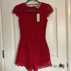 Red Francesca’s romper